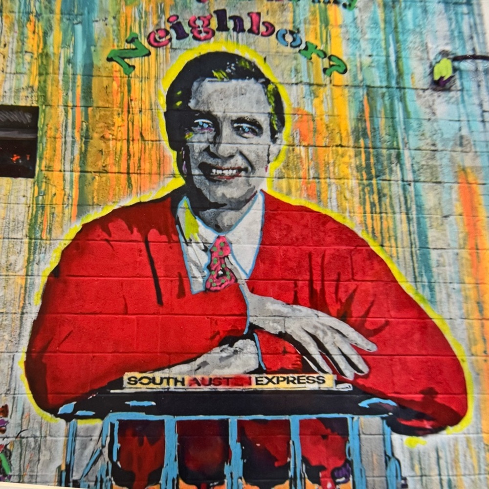 Mr Rogers - Nels Johnson Signed hand colored photo print